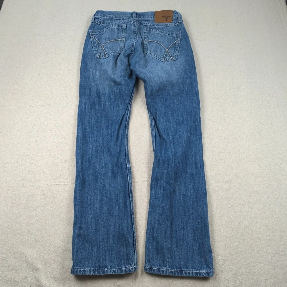 Wrangler Jeans Mens 28x30 Blue 20X Vintage Boot Cut Western Cowboy Rodeo